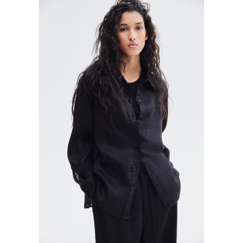 Sơ mi LINEN Hm chính hãng