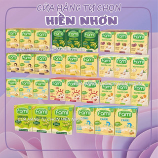 Lốc 6 Hộp sữa đậu nành Fami Lốc Nguyên chất/ ít đường/ Canxi/ Đường đen/ đậu đỏ/ Socola (6 hộp x 200ml)