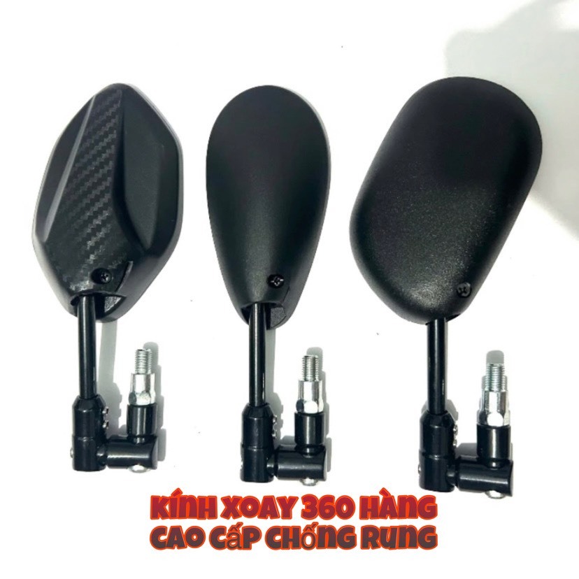 Gương gập xoay 360 độ kính chiếu hậu xe máy gọn đẹp Ab 125 Dream Sirius Wave Vision Vario Winner Sh