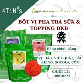 BỘT VỊ DÂU, SẦU RIÊNG, SOCOLA, VIỆT QUẤT, CỐM, PHA TRÀ SỮA, SỮA CHUA LÀM TOPPING BKB - CHIẾT LẺ 100GRAM