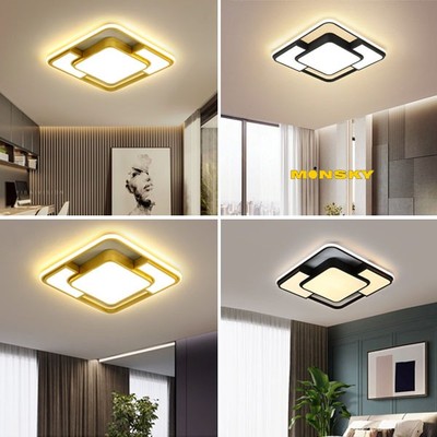 Đèn trần MONSKY DOPUX 50cm kiểu dáng hiện đại sang trọng - dùng bóng LED 3 chế độ màu ánh sáng