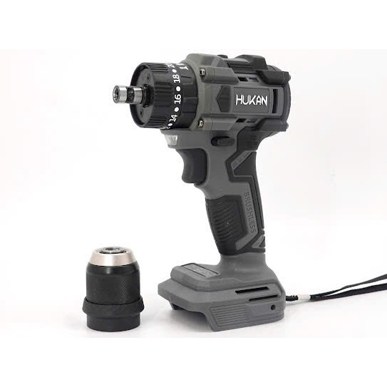 Thân máy khoan pin 10li 2 trong 1 Hukan HM21-G2KV1155Q/ CHƯA PIN SẠC/ MÀU XÁM