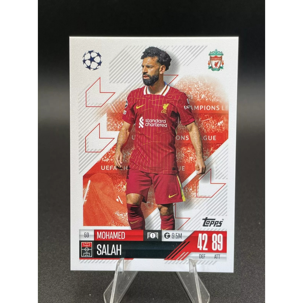 Thẻ Mohamed Salah Topps Match Attax 2024/2025 (Liverpool) (24/25)