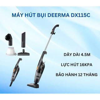 Máy hút bụi cầm tay gia đình Deerma DX115C / DX118C công suất lớn tới 600W