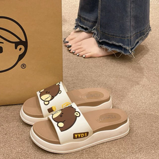 Dép lê quai ngang gấu Capipara hottrend 2025 - dép bánh mì thời trang