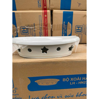 Bộ bát hâm nóng thức ăn hình bầu dục 35x 22cm