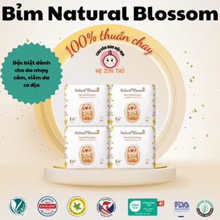    DÀNH CHO DA NHẠY CẢM   Bỉm   Tã NATURAL BLOSSOM Hàn Quốc cao cấp NB30 S30 M26 L24 XL22 XXL20 