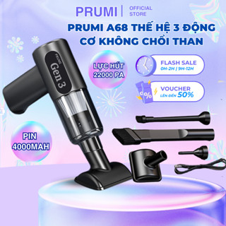 Máy Hút Bụi Cầm Tay PRUMI A68 Thế Hệ  3 Động Cơ Không Chổi Than Lực Hút 22.000Pa Bảo hành 24 tháng