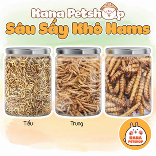  Sâu Sấy Khô Hamster 🐹FREESHIP🐹Thức Ăn Dặm Sâu Rang Bơ Dinh Dưỡng Bổ Sung Canxi Hamter ,Nhím  Chim 