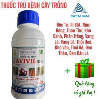 Thuốc Trừ Bệnh Javivil 50SC: Diệt Nấm Hồng, Khô Vằn, Rụng Lá, Vàng Lá, Đốm Nâu, Lem Lép Hạt, An Toàn, Hiệu Quả |480ml+QT