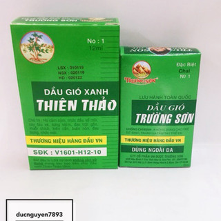 DẦU GIÓ XANH THIÊN THẢO-TRƯỜNG SƠN