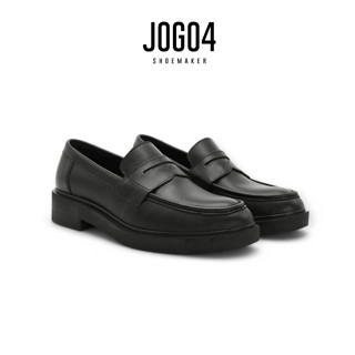 Giày da nam Penny Loafer D3 - JOG04 , chất liệu da bò Nappa , đế cao su nguyên khối tăng chiều cao ( D3 )