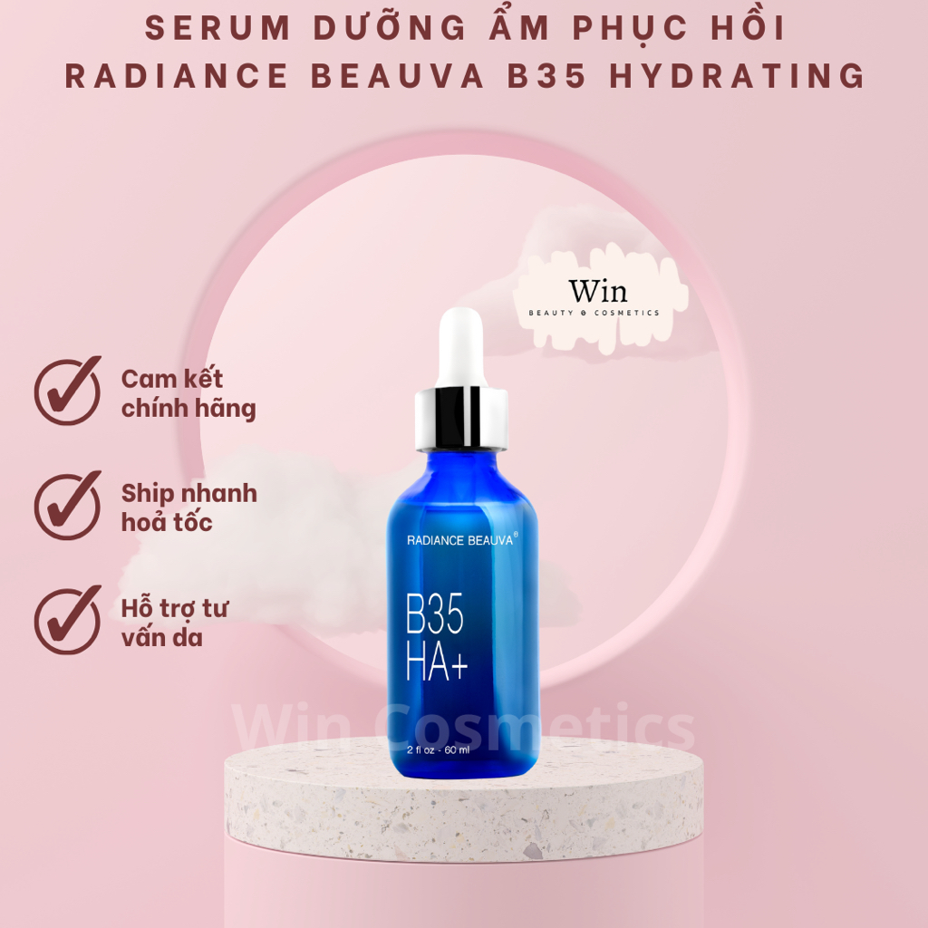[Hàng công ty] Serum Radiance Beauva B35 Hydrating  Dưỡng Ẩm Phục Hồi Làm Sáng Da 60ml