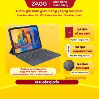 Ốp lưng kèm bàn phím ZAGG Pro Keys with Trackpad iPad 10.9/11/12.9 inch Pro-Chống trầy xước, Cao cấp