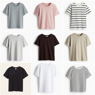 Áo phông cổ tròn nữ cộc tay HM auth