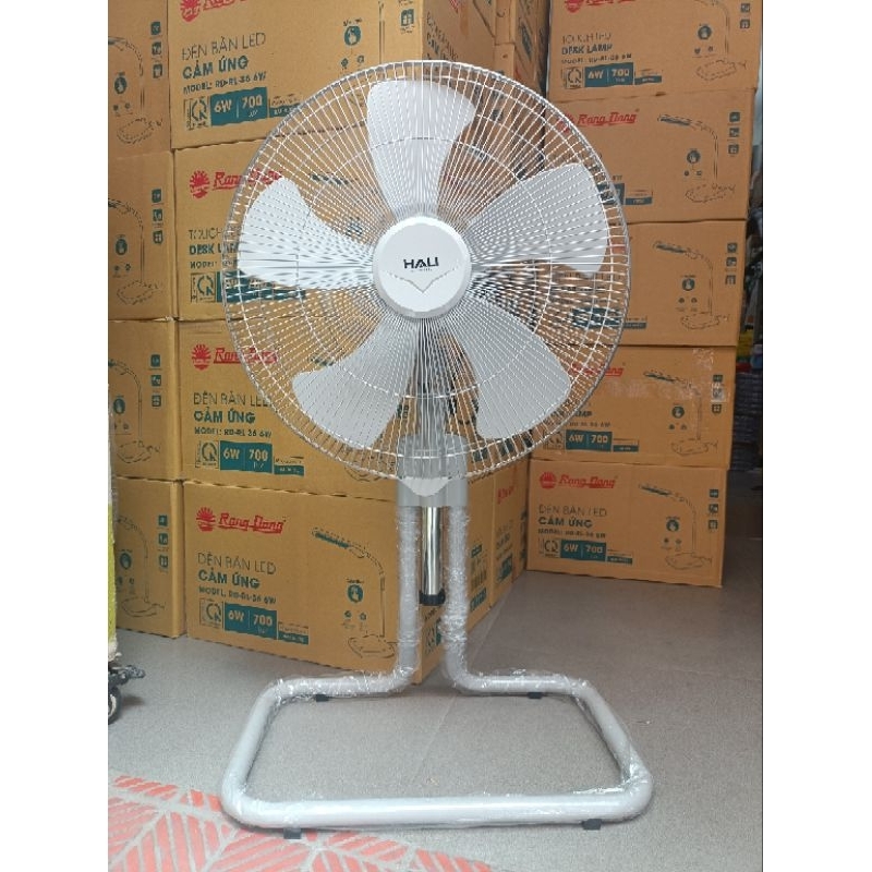 [HOẢ TỐC HN] Quạt sàn công nghiệp, quạt chân quỳ HaLi gió mạnh có thể chỉnh cao thấp