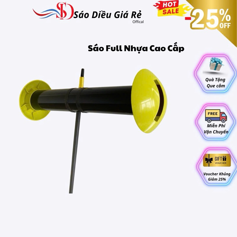 Sáo diều d21 full nhựa cao cấp siêu bóng