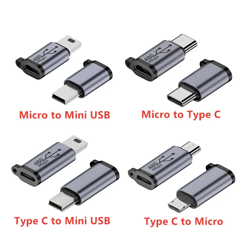 Đầu Chuyển Đổi TYPE-C Sang Micro Usb Type C Bằng Hợp Kim