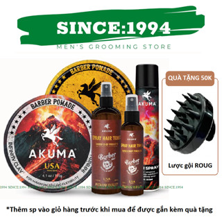 AKUMA | Sáp vuốt tóc, tạo kiểu nam AKUMA INFINITY CLAY, ROYAL POMADE 56g-116g, Gôm, Xịt Phồng Akuma
