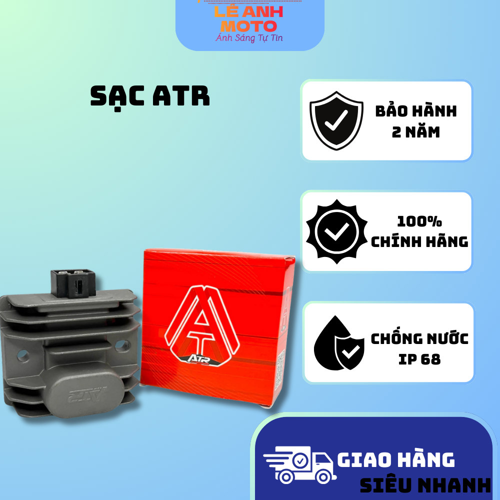 FREESHIP Sạc Độ Tăng Dòng ATR Lắp Mọi Loại Xe Máy Bảo Hành 12 Tháng ZED LIGHT