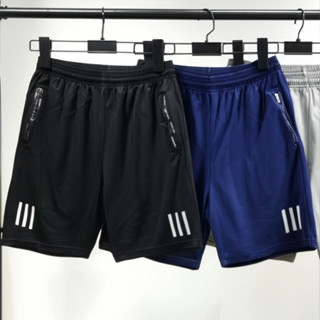 Quần đùi nam vải thun (40-120KG) BIGSIZE co giãn thể thao DUI01 quần short mặc nhà tập gymmau khô vải gió-DUI05