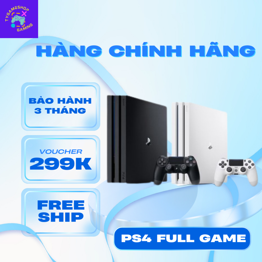 Máy Playstation 4 Hack Game Việt Hoá Full Box Like New Fat SLim Pro Chính Hãng Bảo Hành 3 Tháng
