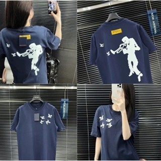 Áo Thun Nam Nữ LV In Chữ 2 Mặt Cực Đẹp – Cotton Cao Cấp Co Giãn 2 Chiều – Form Rộng Unisex – Hottrend Hè 2025