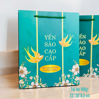 Túi yến sào 100gr size 28*23*8/size 18*23*8cm mẫu sang trọng & cực đẹp