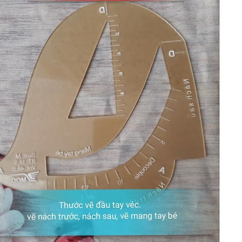 Thước vẽ tay, nách đa năng