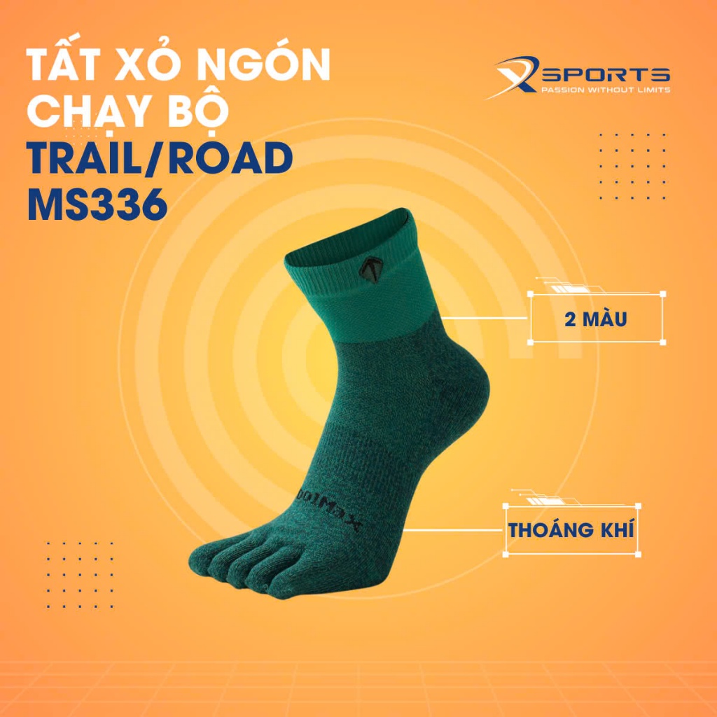 TẤT XỎ NGÓN CHẠY BỘ CAO CẤP CHẠY TRAIL/ROAD MS336 - XSPORTS