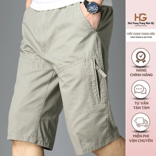 Quần short kaki nam trung niên phong cách thể thao (120)