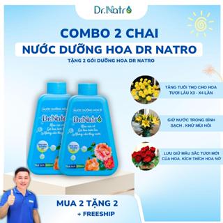 Combo 2 Chai Nước Dưỡng Hoa Dr Natro Giữ Hoa Tươi Lâu Chai 300ml ( Tặng 2 Gói Dưỡng Hoa 5ml )