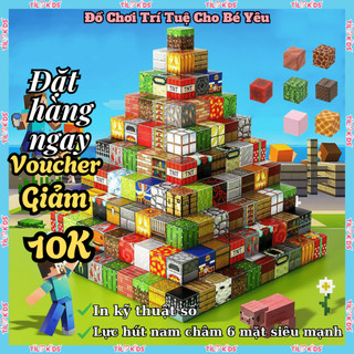  Bộ khối đồ chơi nhân vật Mi craft khối Mi craft nam châm từ tính khối xây dựng nam châm Mi craft TILO KIDS cho bé 