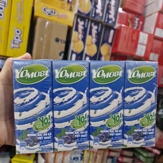 Sữa YoMost thức uống từ sữa chua lên men vị cam/dâu/lựu vỉ 4 hộp x 180ml