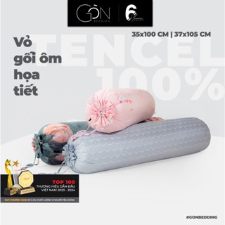 Vỏ Gối Ôm Gòn Bedding Lụa Tencel 60s Cao Cấp Hoạ Tiết 37x105 cm (siêu mềm, không xù lông)