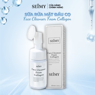 Sữa rửa mặt đầu cọ tạo bọt Seimy - Face Cleanser Foam Collagen 100ml
