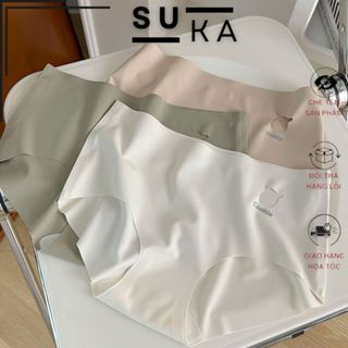  Set 4 Quần Lót Nữ Đúc Su Thun Lạnh Quần Lót Nữ Không Đường May Thoáng Mát 9221 
