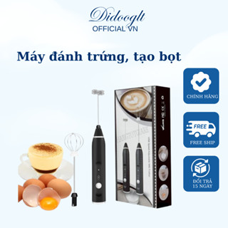 Máy đánh trứng Didooglt - Máy tạo bọt cà phê cầm tay 3 cấp độ kèm dây sạc tiện lợi ( Chính Hãng )