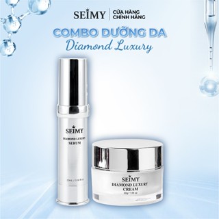 Combo Dưỡng Da Nhau Thai Seimy - Diamond Luxury Cream - Diamond Luxury Serum