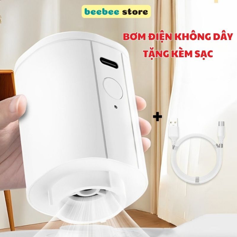 Bơm Điện Cầm Tay, Máy Hút Chân Không Quần Áo, Bơm Điện Hút Chân Không Siêu Mạnh Kích Thước Nhỏ Gọn BomDien010