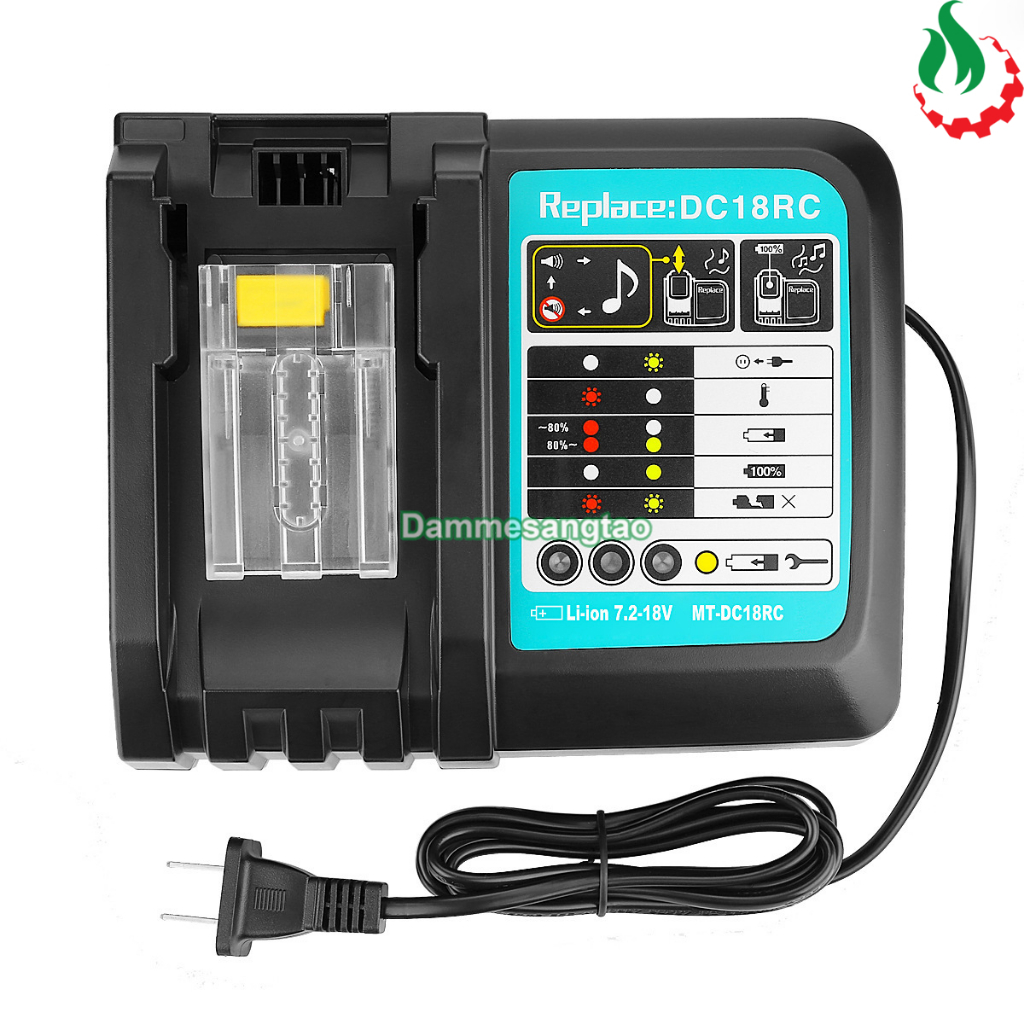 Sạc pin Makita 14V-18V DC18RC Li-ion nhận mạch Zin