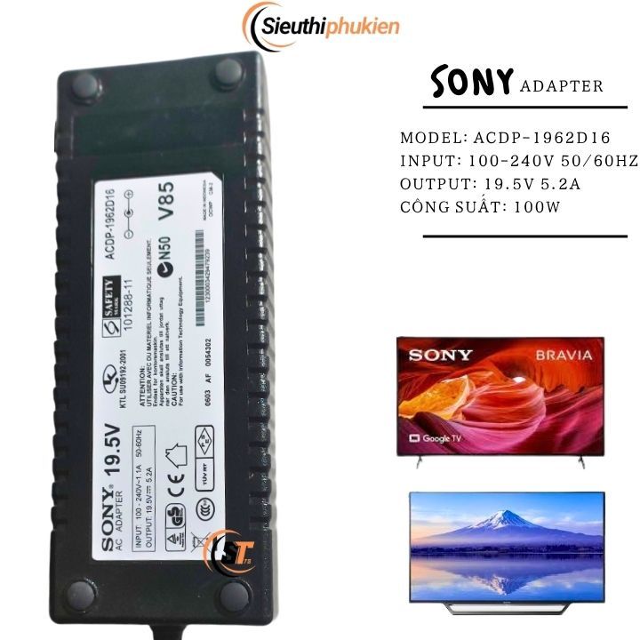 Cục nguồn cho tivi sony 42inch 42W674A 19.5v 84W, nguồn TV sony KDL-42W674A