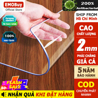 Khăn trải bàn bằng nhựa PVC dẻo không thấm nước trong suốt  Chống dầu Lót Bàn Tấm Chống Trơn Trượt Chống ThấmMiếng