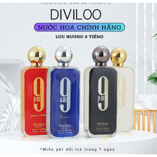 Nước hoa Diviloo 9PM Pour Femme full 100ml Nước hoa nam dubai hương thơm lâu, tinh dầu nước hoa cao cấp nam tính