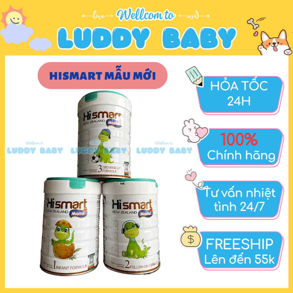 Sữa Hismart Đủ Số - xuất xứ 100% New Zeland - 800G