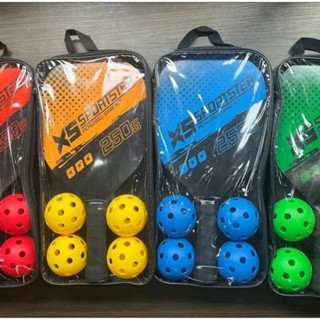 Bộ 2 Vợt Chơi Bóng Pickleball Siêu Nhẹ Kèm Túi Đựng 4 Quả Bóng