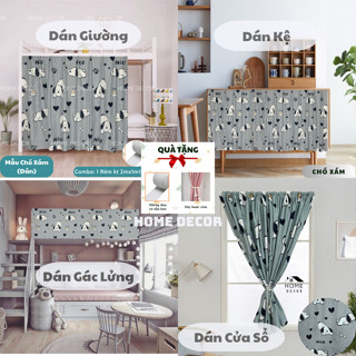 Rèm dán đa năng HOME DECOR che nắng cửa sổ, gác lửng, dán tủ bếp, bàn kệ chống bụi vải poly