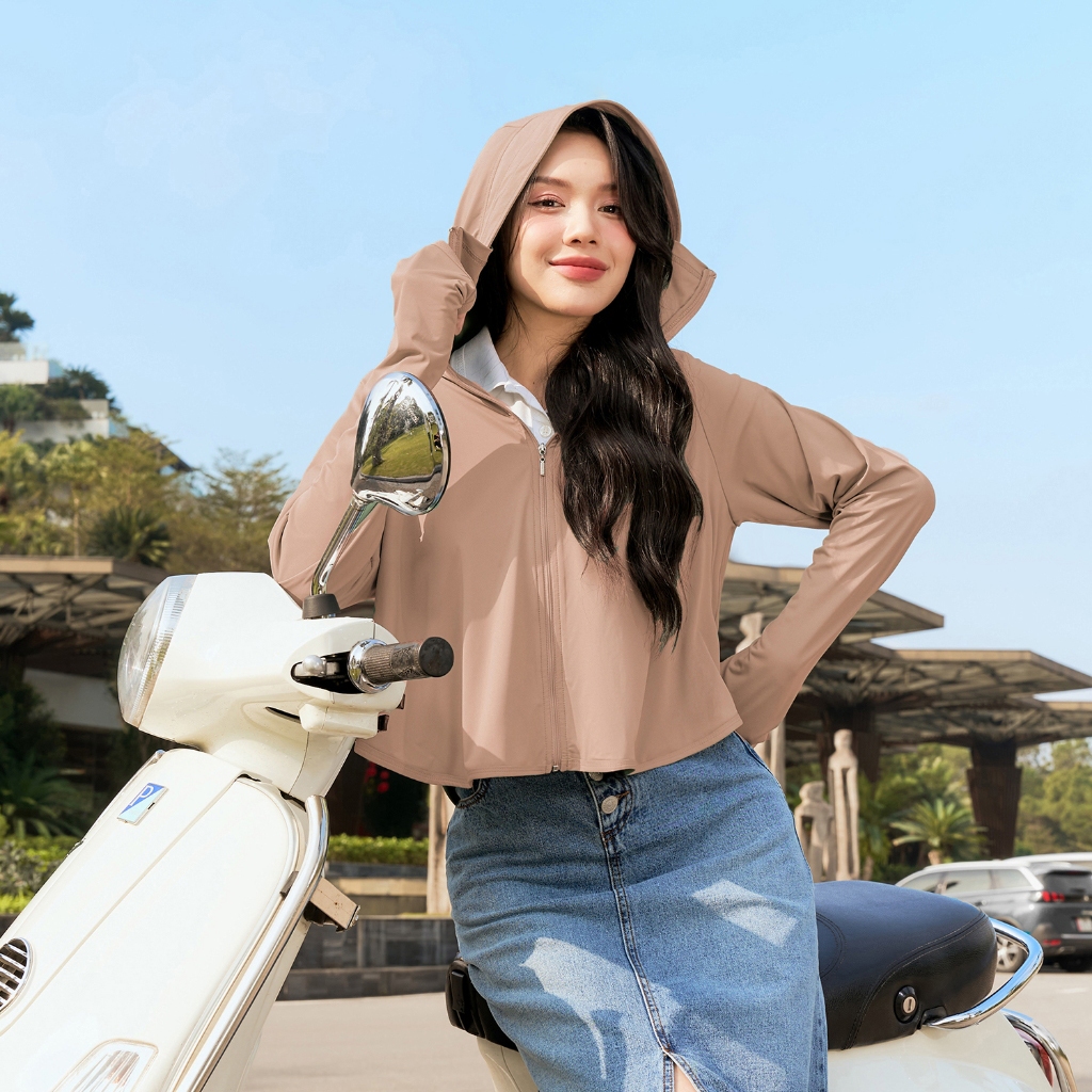 Áo chống nắng nữ 2 lớp (TẶNG KHẨU TRANG) cánh dơi nữ ngắn chống tia uv dày croptop dáng ngắn hai lớp Xưởng May HỒ | BigBuy360 - bigbuy360.vn