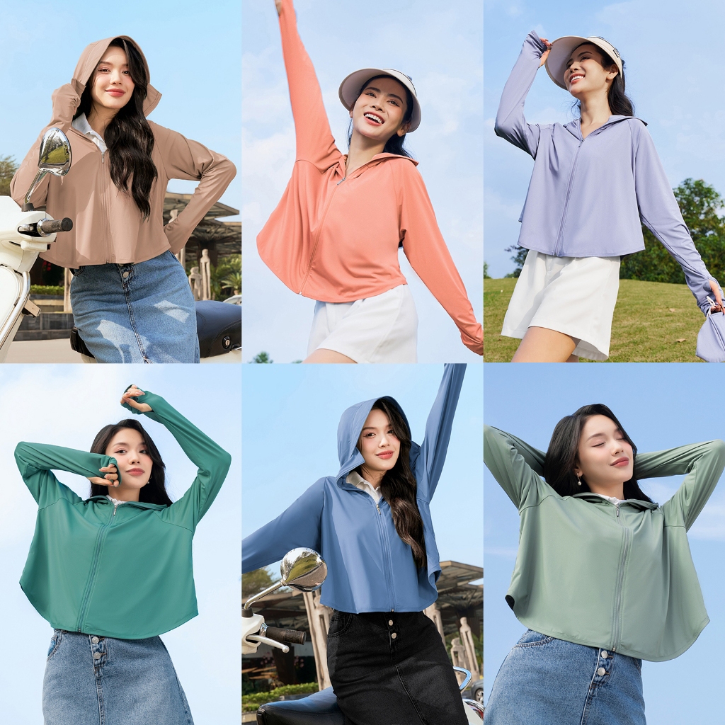 Áo chống nắng nữ 2 lớp (TẶNG KHẨU TRANG) cánh dơi nữ ngắn chống tia uv dày croptop dáng ngắn hai lớp Xưởng May HỒ | BigBuy360 - bigbuy360.vn