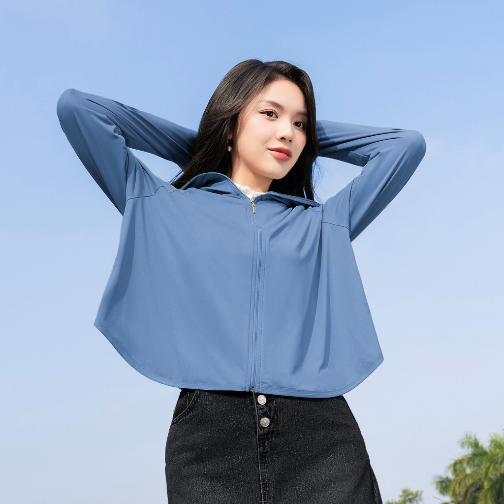 Áo chống nắng nữ 2 lớp (TẶNG KHẨU TRANG) cánh dơi nữ ngắn chống tia uv dày croptop dáng ngắn hai lớp Xưởng May HỒ | BigBuy360 - bigbuy360.vn